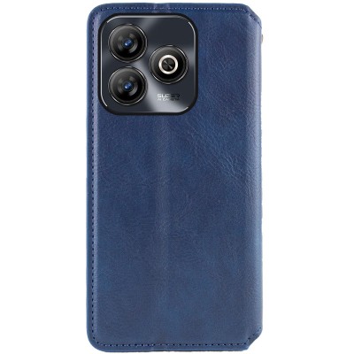 Шкіряний чохол-книжка GETMAN Cubic (PU) для ZTE Blade A75 4G Синій