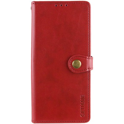 Шкіряний чохол-книжка GETMAN Gallant (PU) для Oppo A3 4G / A3x 4G/ A40m Червоний