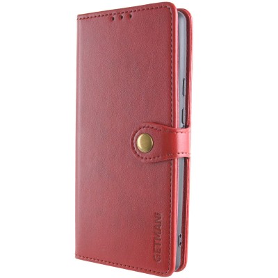 Шкіряний чохол-книжка GETMAN Gallant (PU) для Oppo A3 4G / A3x 4G/ A40m Червоний