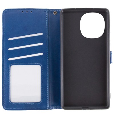 Шкіряний чохол-книжка GETMAN Gallant (PU) для TECNO Spark Go 1 (KL4) Синій