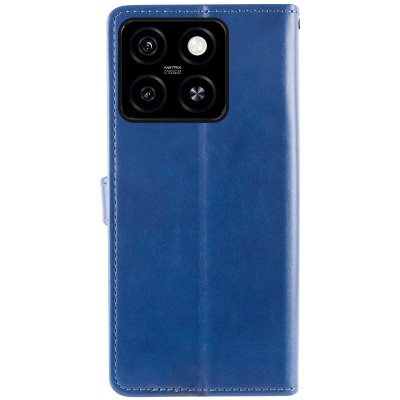 Шкіряний чохол-книжка GETMAN Gallant (PU) для ZTE Blade A55 4G Синій Шкіряний чохол-книжка GETMAN Gallant (PU) для ZTE Blade A55 4G Синій