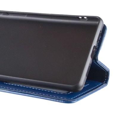 Шкіряний чохол-книжка GETMAN Gallant (PU) для ZTE Blade A75 4G Синій Шкіряний чохол-книжка GETMAN Gallant (PU) для ZTE Blade A75 4G Синій