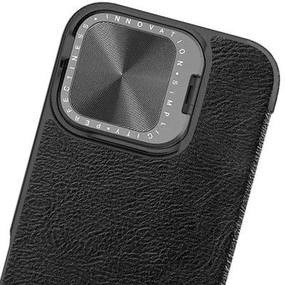Шкіряний чохол-книжка Nillkin Qin Prop для Apple iPhone 16 (6.1") Black