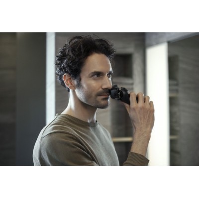 Бритва електр. Panasonic сіткова, 14000 об/хв, бритв.головок-5, Li-Ion, сух.+волог., тример, чохол,Док-ст., чорний (ES-LV9U-K820