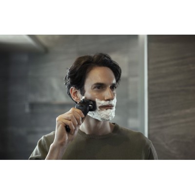 Бритва електр. Panasonic сіткова, 14000 об/хв, бритв.головок-5, Li-Ion, сух.+волог., тример, чохол,Док-ст., чорний (ES-LV9U-K820