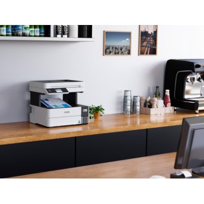 БФП ink color A4 Epson EcoTank L6490 37_23 ppm Fax ADF Duplex USB Ethernet Wi-Fi 4 inks Pigment (C11CJ88405)