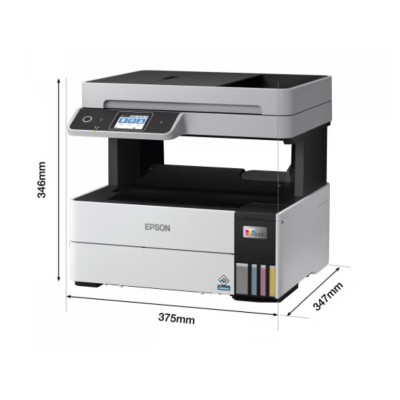 БФП ink color A4 Epson EcoTank L6490 37_23 ppm Fax ADF Duplex USB Ethernet Wi-Fi 4 inks Pigment (C11CJ88405)
