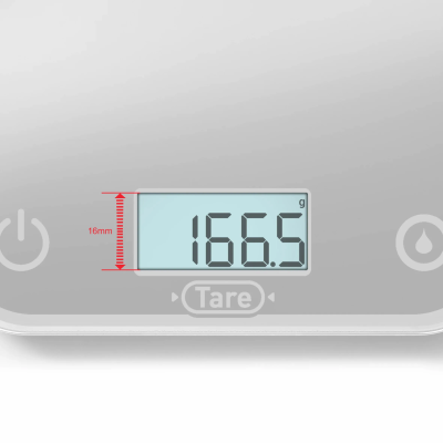 Ваги Tefal кухонні Optiss, 5кг, AAAx2 в комплекті, скло, срібло (BC50U4V0)