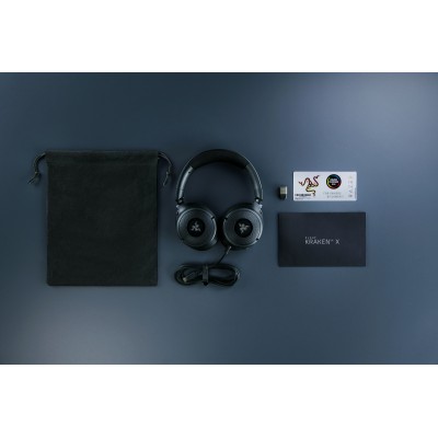 Гарнітура ігрова Razer Kraken V4 X, 7.1, USB-A, 1.8м, RGB, (RZ04-05180100-R3M1) чорний Гарнітура ігрова Razer Kraken V4 X, 7.1, USB-A, 1.8м, RGB, (RZ04-05180100-R3M1) чорний