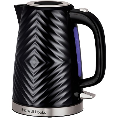 Електрочайник Russell Hobbs Groove Black, 1.7л, пластик, Strix, чорний (26380-70)
