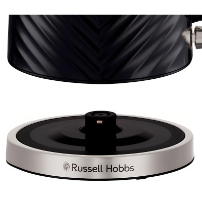 Електрочайник Russell Hobbs Groove Black, 1.7л, пластик, Strix, чорний (26380-70)