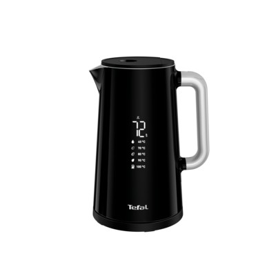 Електрочайник Tefal DIGITAL, 1.7л, LED дисплей, з подвійними стінками, глянець, чорний (KO851830)