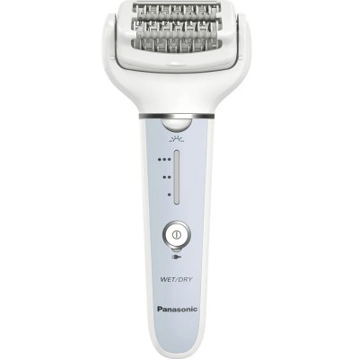 Епілятор Panasonic пінцетний, акумуляторний , пінцет.-60, волог.+сух., насадок-7, футляр , голубий-білий (ES-EY90-A520)
