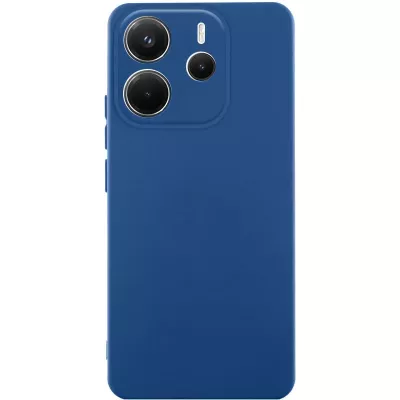 Чохол TPU GETMAN Liquid Silk Full Camera для Xiaomi Redmi Note 14 4G (Int. version) Синій / Navy blue