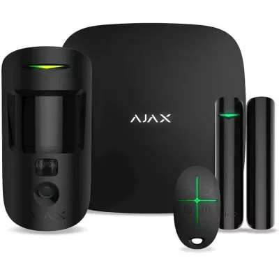 Ajax StarterKit Cam Plus HDR (8EU) UA black комплект охоронної сигналізації