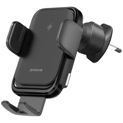 Автомобільний тримач з Бездротовим ЗП Proove Nitro Charge 15W (WHNC15002005) matte black