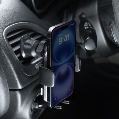 Автомобільний тримач з Бездротовим ЗП Proove Nitro Charge 15W (WHNC15002005) matte black