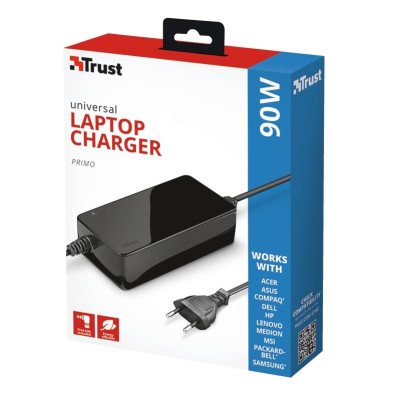 Адаптер живлення Trust Primo 90W-19V Universal Laptop, чорний Адаптер живлення Trust Primo 90W-19V Universal Laptop, чорний