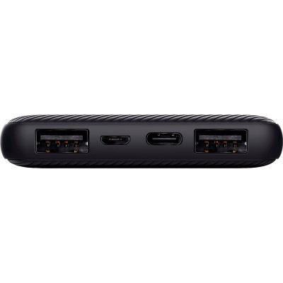 Акумулятор портативний літій-іонний power bank Trust Primo ECO, 10000мА·год, 2хUSB-A/USB-C, 15W, чорний