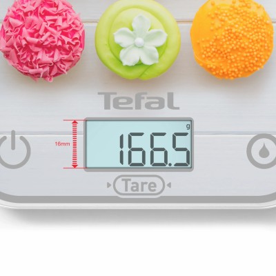 Ваги Tefal кухонні Optiss Cake Pops, 5кг, AAAx2 в комплекті, скло, різнокольорові (BC50D4V0) Ваги Tefal кухонні Optiss Cake Pops, 5кг, AAAx2 в комплекті, скло, різнокольорові (BC50D4V0)