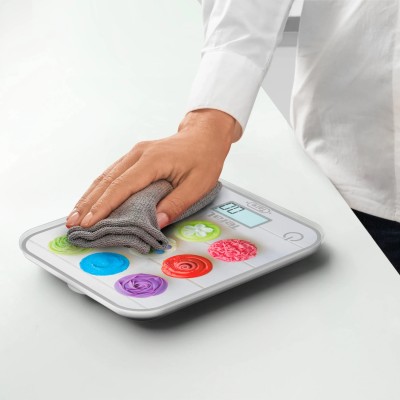 Ваги Tefal кухонні Optiss Cake Pops, 5кг, AAAx2 в комплекті, скло, різнокольорові (BC50D4V0) Ваги Tefal кухонні Optiss Cake Pops, 5кг, AAAx2 в комплекті, скло, різнокольорові (BC50D4V0)