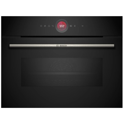 Духова шафа Bosch електрична компактна, 45л, A, дисплей, конвекція, ф-ція мікрохвиль, чорний (CMG7241B1)