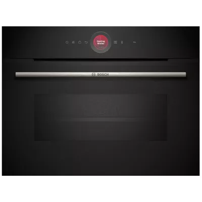Духова шафа Bosch електрична компактна, 45л, A, дисплей, конвекція, ф-ція мікрохвиль, чорний (CMG7241B1)