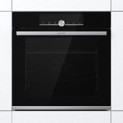 Духова шафа Gorenje духова електрична, 77л, A+, дисплей, піроліз, чорний (BPSX6747A05BG)