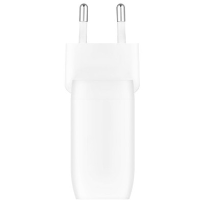 Зарядний пристрій мережевий Belkin 60Вт 2хUSB-С PD PPS, білий (WCB010VFWH)