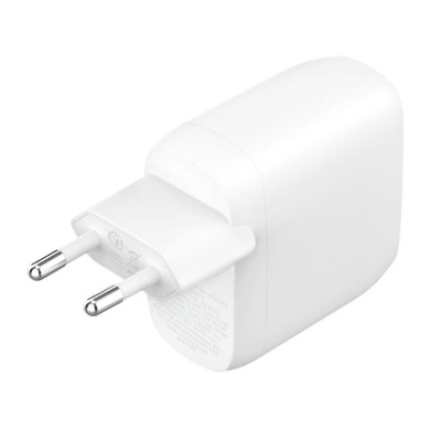 Зарядний пристрій мережевий Belkin 60Вт 2хUSB-С PD PPS, білий (WCB010VFWH)