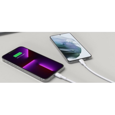 Зарядний пристрій мережевий Belkin 65Вт 2хUSB-С GAN PD PPS, кабель USB-С > USB-C, 2м, білий (WCH013VF2MWH-B6)