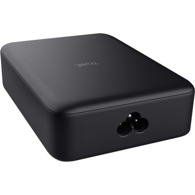 Зарядний пристрій мережевий Trust Maxo 240Вт,GaN, 4xUSB-C,PD, чорний