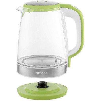 Електрочайник Sencor 2л, Strix, скло, 5 темп.реж, салатовий (SWK2197GG) Електрочайник Sencor 2л, Strix, скло, 5 темп.реж, салатовий (SWK2197GG)