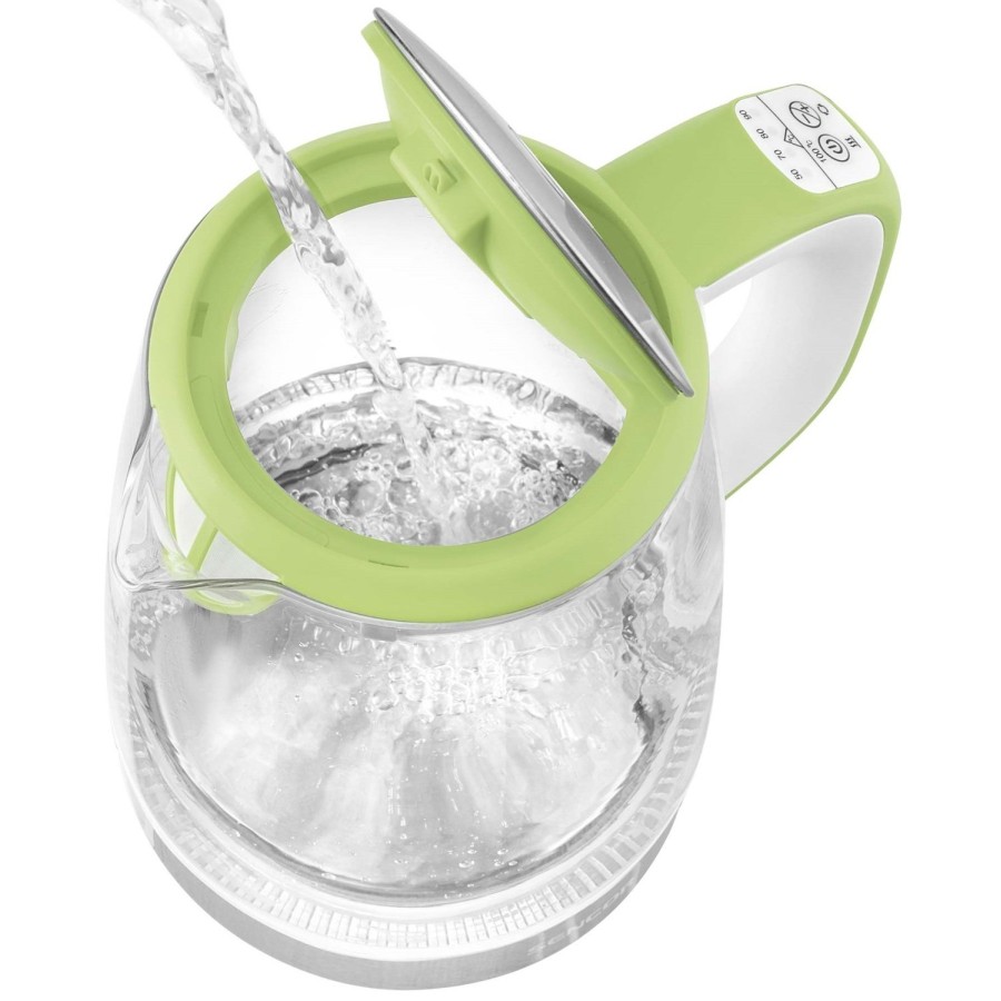 Електрочайник Sencor 2л, Strix, скло, 5 темп.реж, салатовий (SWK2197GG) Електрочайник Sencor 2л, Strix, скло, 5 темп.реж, салатовий (SWK2197GG)