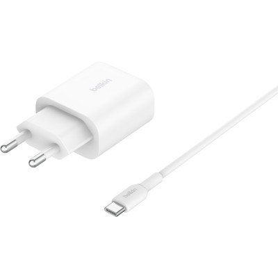 Зарядний пристрій бездротовий Belkin 3в1 Magnetic Foldable iPhone/Watch/AirPods, Qi2 15Вт, білий (WIZ029VFWH)