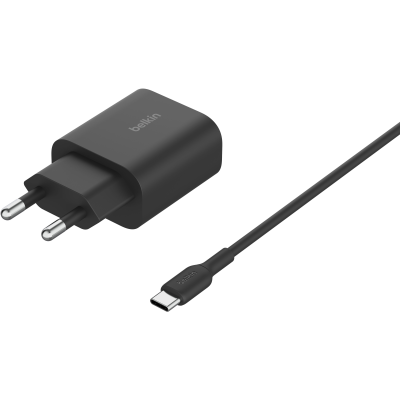 Зарядний пристрій бездротовий Belkin 3в1 Magnetic Foldable iPhone/Watch/AirPods, Qi2 15Вт, чорний (WIZ029VFBK)