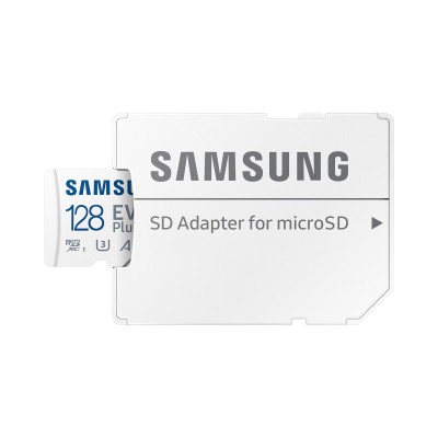 Карта пам'яті Samsung microSD 128GB C10 UHS-I R130MB/s Evo Plus + SD