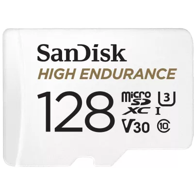 Карта пам'яті SanDisk microSD 128GB C10 UHS-I U3 V30 R100/W40MB/s High Endurance (SDSQQNR-128G-GN6IA)