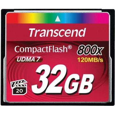 Карта пам'яті Transcend CF 32GB 800X (TS32GCF800) Карта пам'яті Transcend CF 32GB 800X (TS32GCF800)