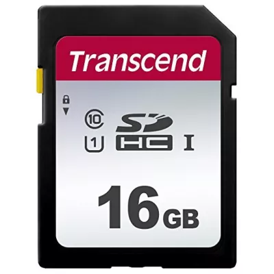 Карта пам'яті Transcend SD 16GB C10 UHS-I R95/W10MB/s (TS16GSDC300S)