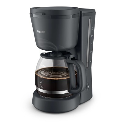 Кавоварка Philips крапельна Essentials Collection, 1.38л, мелена, підтримка температури, темно-сірий (HD7430/90)