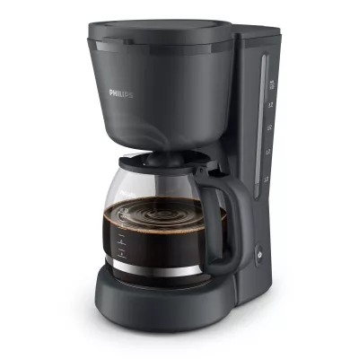 Кавоварка Philips крапельна Essentials Collection, 1.38л, мелена, підтримка температури, темно-сірий (HD7430/90)