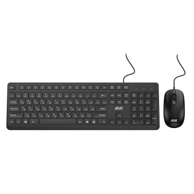 Комплект клавіатура та миша 2E MK405 USB-A, EN/UK/RU, чорний (2E-MK405UBK)