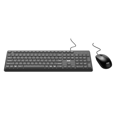 Комплект клавіатура та миша 2E MK405 USB-A, EN/UK/RU, чорний (2E-MK405UBK)