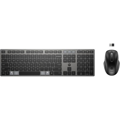 Комплект клавіатура та миша НР 720 Multi-Device Rechargeable, BT, EN/UK, чорний