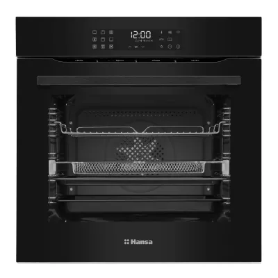 Духова шафа Hansa електрична, 77л, A+, дисплей, конвекція, чорний (BOES69821)