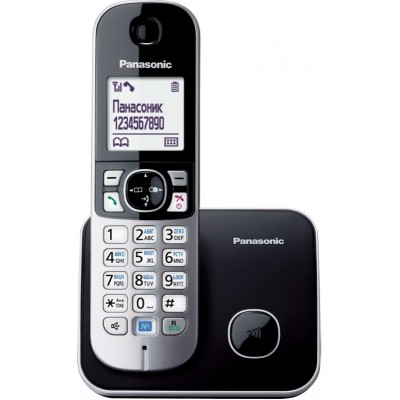 Радіотелефон DECT Panasonic KX-TG6811UAB, чорний