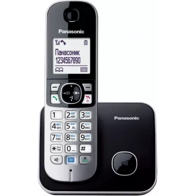 Радіотелефон DECT Panasonic KX-TG6811UAB, чорний