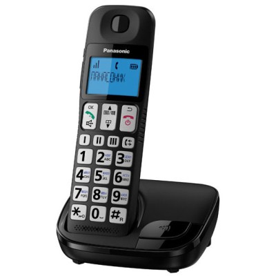 Радіотелефон DECT Panasonic KX-TGE110UCB, чорний Радіотелефон DECT Panasonic KX-TGE110UCB, чорний
