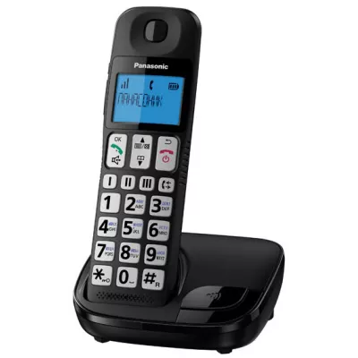 Радіотелефон DECT Panasonic KX-TGE110UCB, чорний